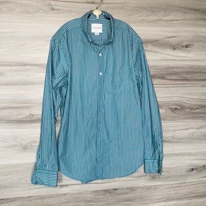 EUC- Men’s American Eagle LS Striped Button Down, S